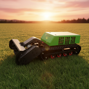 Professional Grade 64V <b>Battery</b> Powered Tracked Lawn Mower for Steep Slope Farming and Pasture Maintenance - Product Image 1