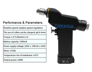 Instrument chirurgical orthopédique micro perceuse canulée mini perceuse canulée orthopédique vétérinaire - Product Image 3