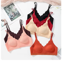Soutien-gorge d'été confortable, sans coutures, doux, respirant, grande taille 6XL, sans armatures, push-up, ultra-fin, bonnet 3/4, bretelles convertibles en nylon