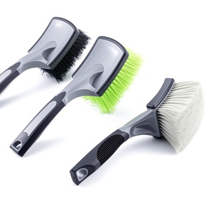 แปรงทำความสะอาดล้อและยางรถยนต์อเนกประสงค์ TB-PRO001, ดีไซน์สีทอง, โครงสร้างชิ้นเดียว, ขนแปรงทำจากวัสดุ PE/PP/PBT - Product Image 3