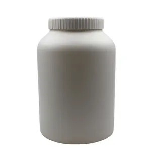 乳清蛋白粉使用蓝色白色灰色圆形斜肩化学制药塑料瓶容器桶
