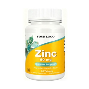 OEM Now Supplement Zinc (Zinc Gluconate) 50 mg <b>Tablets</b> Support for Enzyme Functions & Immune Health - Product Image 1
