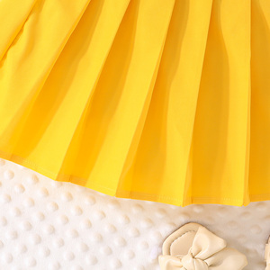 Conjuntos de Ropa de Verano para Niñas Pequeñas de 3 a 8 Años, con Flores Bordadas en Malla y Manga Corta - Product Image 5