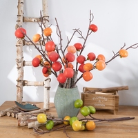 MW10887  Dekorasi Natal Buah Delima Simulasi Rangkaian Bunga Artificial Grosir