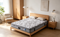 Matelas pliant économique, matelas en tissu emballé, matelas en latex naturel, mousse à mémoire de forme et ressorts pour hôtel