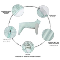 Gilet rafraîchissant pour chien, quatre pattes, été, fin, anti-UV, en polyester, décontracté, pour chiens de taille moyenne à grande, couvrant le ventre, pour temps chaud