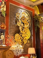 Décoration murale industrielle moderne steampunk avec engrenages mécaniques, grande décoration en fer forgé pour bar, restaurant et café