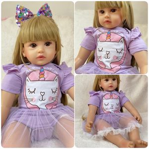 VENTE FLASH Poupée Bébé Jumeaux en Silicone Réaliste <span class=keywords><strong>Reborn</strong></span> 60cm pour Filles Cadeau Bébé <span class=keywords><strong>Reborn</strong></span> - Product Image 6