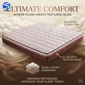Materasso Wanhua Premium King Size a Doppio Letto con Tessuto Antibatterico, 5 Anelli in Acciaio e Memory Foam a Lento Ritorno - Marchio Cinese di Punta - Product Image 1