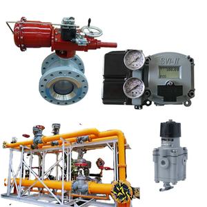 Vanne à gaz naturel Skid Masoneilan série 36005 Vanne à bille de commande avec 31 actionneurs Positionneur SVI II Régulateur de tension 78-40 - Product Image 4