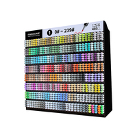 Ensemble de stylos marqueurs d'art rechargeables double face Finecolour EF102 480 couleurs de bonne qualité