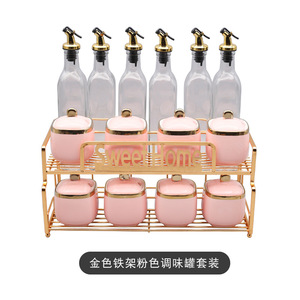 En céramique pot à <span class=keywords><strong>condiments</strong></span> Cuisine récipient à <span class=keywords><strong>condiments</strong></span> Sel sucre pot Ménage ensemble - Product Image 6