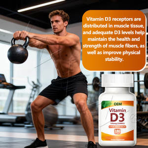 Capsules de vitamine D3 de marque privée, complément nutritionnel, favorise l'absorption du <span class=keywords><strong>calcium</strong></span>, améliore la santé osseuse, capsules molles - Product Image 4