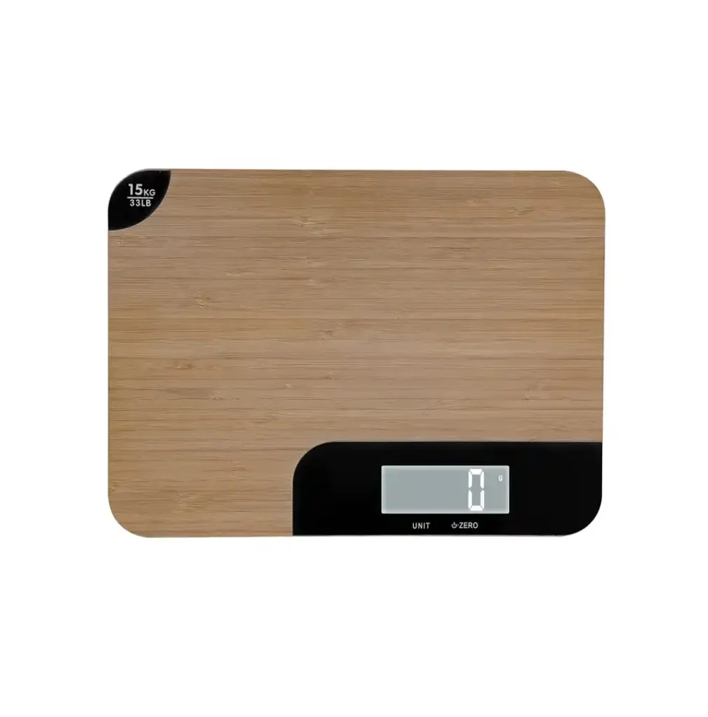 15kg/1g bambou mode écran LCD rechargeable USB balances de cuisine balance alimentaire numérique