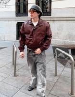 Vestes en cuir de moto de haute qualité pour hommes, surdimensionnées, épaisses, lourdes, avec logo personnalisé, streetwear
