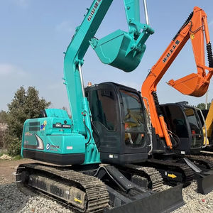 Miniexcavadora eléctrica Kobelco SK75 de 7.5 toneladas usada, excavadora sobre orugas, equipada con motor principal, motor y componentes de bomba - Product Image 1