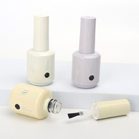 Emballage de bouteille de vernis à ongles en gel Uv vide personnalisé de 15ml bouteille de gel colorée de vernis à ongles 15ml bouteille de vernis en gel en gros