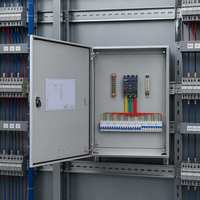Boîtier de distribution électrique en acier galvanisé étanche IP54 pour montage en surface extérieur, armoire de commande électrique