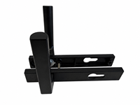 Manija de Puerta Abatible de Alta Resistencia con Eje Cuadrado, Cerradura de Aleación de Aluminio con Recubrimiento en Polvo, Diseño Moderno para Baños, Centros Comerciales y Puertas Exteriores