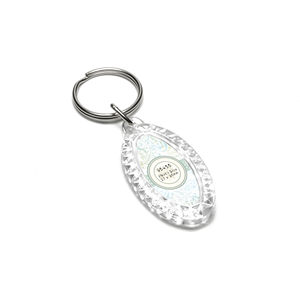 Llavero acrílico personalizado de calidad superior Regalo de negocios y llavero plástico promocional con impresión Offset - Product Image 1