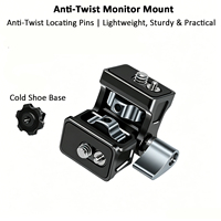 88112 Support d'écran anti-torsion léger de haute qualité avec griffe porte-accessoire, broches de positionnement ARRI, réglable à 180 degrés, en alliage d'aluminium, OEM