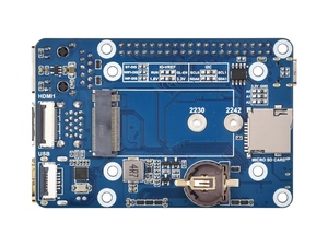 <span class=keywords><strong>Raspberry</strong></span> Pi CM5 Mini Base Board B M2 NVMe SSD Boot Support ATSHA204 Cryptage Double Sortie 4K GPIO40 Passerelle Industrielle - Product Image 3