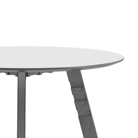Table de négociation de conférence en bois fait à la main pour la maison ou le bureau Bureau rond blanc minimaliste moderne