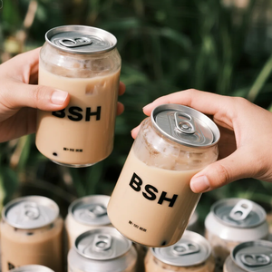 2025 mới nhất nóng bán tùy chỉnh biểu tượng bong bóng trà cà phê Pet lon 330ml 500ml 650ml Pet nhựa lon trong suốt có thể cho đồ uống - Product Image 2