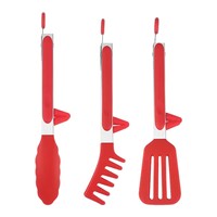 Ensemble de pinces à aliments magnétiques antidérapantes et antirouille de 9 pouces, 3 pièces, pour cuisine, barbecue extérieur, steak, pain, rôtis, haute température