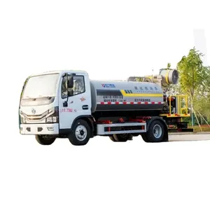 130hp RHD Dongfeng 4x2 6000 litre su deposu taşıma bower sprey teslimat kamyonu Chengli fabrikadan