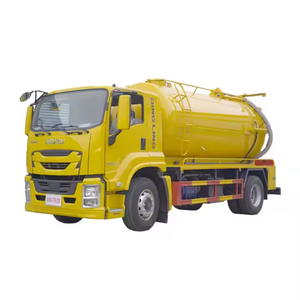 Camion d'aspiration des eaux usées ISUZU GIGA 4x2, camion-citerne à vide pour fosses septiques, camion de nettoyage des boues fécales de 10 m³ à vendre - Product Image 1