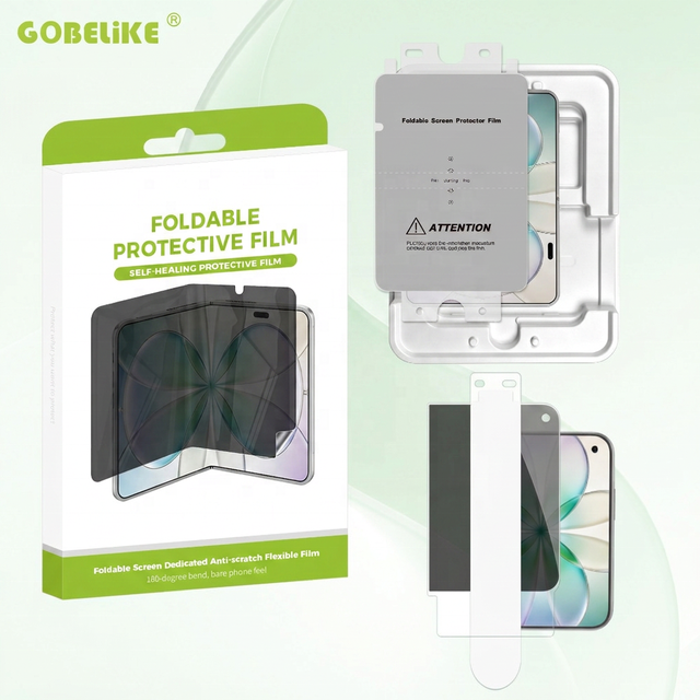 Custom Anti-spy 2 in 1 Foldable Screen Protector Inner EPU Hydrogel Film Privacy 9H 2.5D Tempered Glass for iPhone Duo