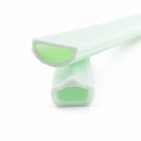 Couverture de tube LED en silicone extrudé sur mesure, résistante à la chaleur, flexible, diffuseur de lumière néon, manchon découpable, longueur personnalisable pour LED