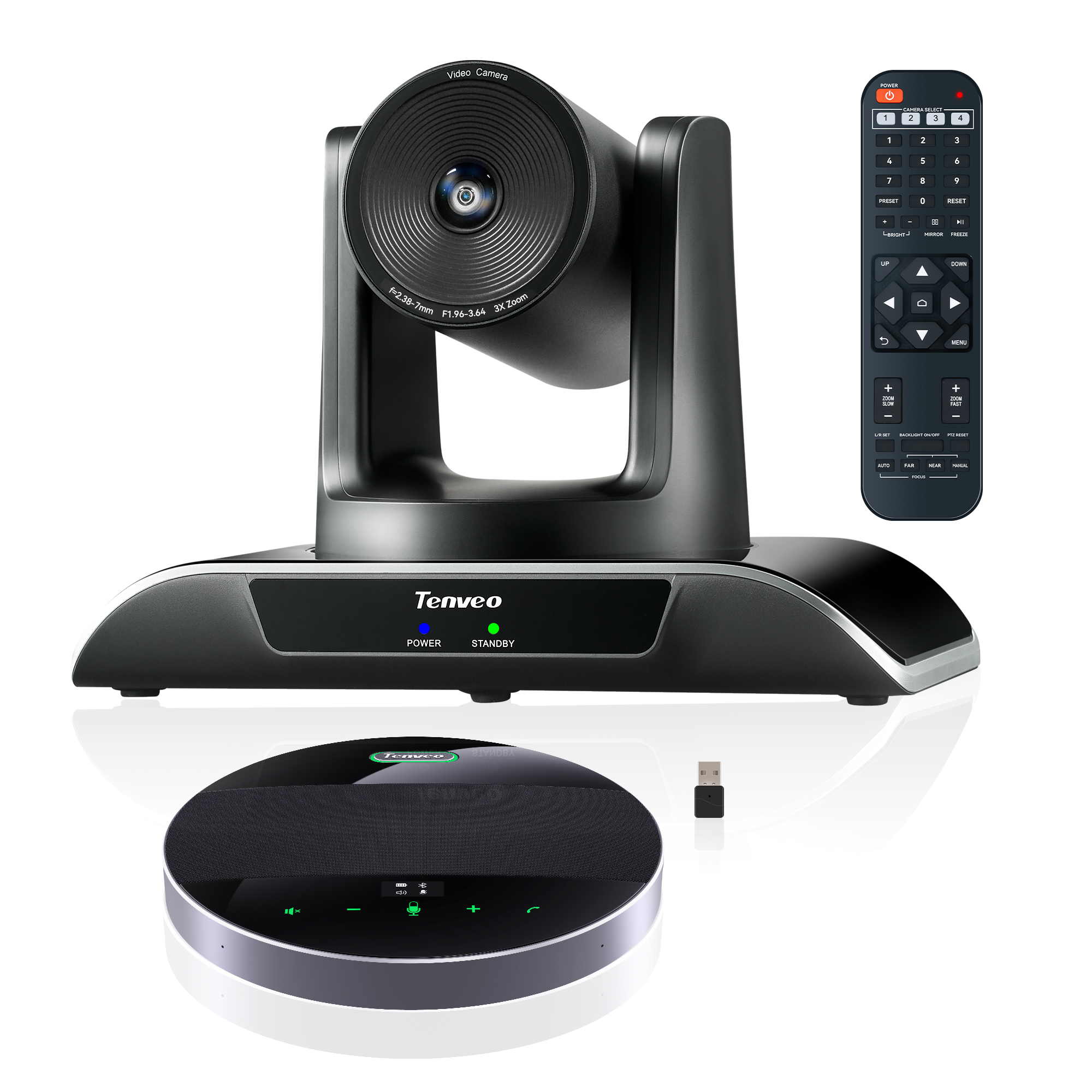 Высококачественная система видеоконференцсвязи Tenveo 3X Zoom PTZ-Конференц-камера Bluetooth