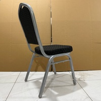 Chaises de banquet empilables en métal pour événements, mariages et hôtels – Chaises de mariage bleues en fer – Offre spéciale