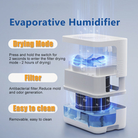 Humidificateur évaporatif intelligent 4,5L 400ml/h Aroma Humidificador avec Tuya WiFi OEM ODM