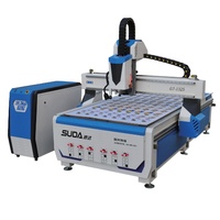 Machine de fraisage CNC pour bois SUDA CCD et à couteau oscillant, broche 5,5 kW, 1300x2500 mm, refroidissement par eau, moteur 220V/380V, pompe à engrenages