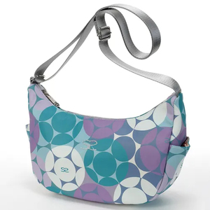 Balloon Pattern <b>Square</b> Shape Foldable Shoulder Bag Zipper Polyester Fiber Synthetic Leather Waterproof Durable for Daily Travel - Product Image 2