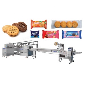 Machine d'emballage horizontale haute vitesse pour mini-gaufrettes et biscuits sandwichs - Product Image 1