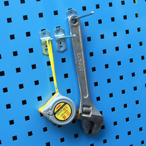 <b>Hanging</b> <b>Board</b> Pegboard Slanted And Straight Hooks <b>Iron</b> Hooks For Garment Storage Wall Mount - Product Image 1