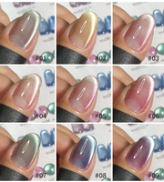Vinimay Usine OEM ODM Nouveau Gel Vernis à Ongles Semi-Permanent Oeil de Chat Effet Porcelaine Clair de Lune Kit 9 Couleurs Longue Tenue Scintillant Vente en Gros