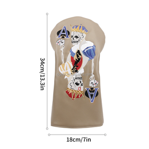 Funda Protectora de Golf Premium Impermeable de Cuero PU Bordada, Estilo Vintage para Driver y Fairway Woods, Suministro Personalizado de Fábrica - Product Image 5