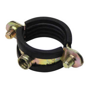 Hot Selling Metric/Inch M7X1.50 One Ring Throat Hoop Pipe <b>Clamp</b> with Rubber Support Customization Galvanized Carbon Steel - Product Image 3