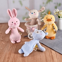 Jouets pour animaux de compagnie : Jouet en peluche de luxe personnalisé pour lapin, doux, à mâcher et couineur, pour petits chiots