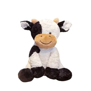 Плюшевая игрушка в форме животного, корова, милая корова, плюшевая игрушка, корова, мягкая игрушка-животное