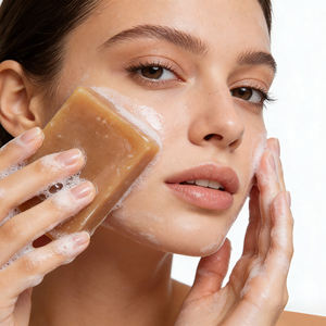 Jabón Artesanal de Leche de Cabra y Avena Natural y Orgánico de Marca Privada, Hidratante, Blanqueador y Control de Grasa para Rostro y Cuerpo, Barra de Baño y Ducha - Product Image 5