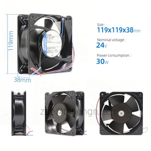 Ebmpapst 4114NH4 119 X119x38mm 24V DC 1.25A 30W 350m 3/H 6800RPM อุปกรณ์สิ่งทอพัดลมระบายความร้อนตามแนวแกน4114NH45 4114NH3 - Product Image 2