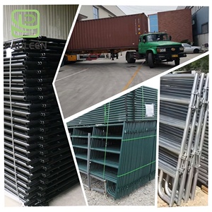 Paneles de patio de cerca de <span class=keywords><strong>corral</strong></span> de ganado de metal galvanizado con puertas de red de granja para diseño de construcción de acero Panel de caballo - Product Image 4