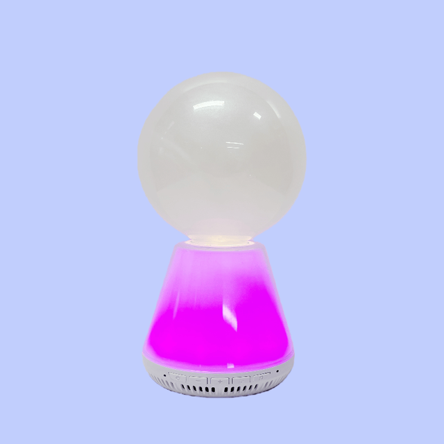 Newest 3W Crystal Heart-shaped RGB Lamp Wireless Speaker FM White Noise Bluetooth Speaker