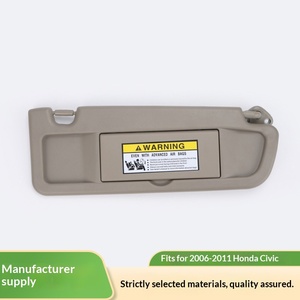 <span class=keywords><strong>Pare</strong></span>-<span class=keywords><strong>soleil</strong></span> gris chaud côté droit Civic 83280-SNA-01ZC 83230-SNA-A01ZC OLIVER avec <span class=keywords><strong>ventouse</strong></span> – Avertissement : AIRBAG - Product Image 2